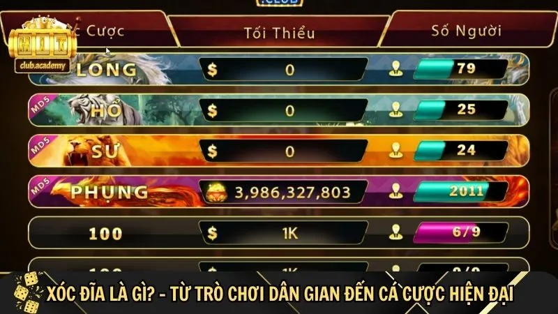 xoc dia luon dem den su hap dan cho nguoi choi Xóc đĩa HitClub luôn đem đến sự hấp dẫn cho người chơi
