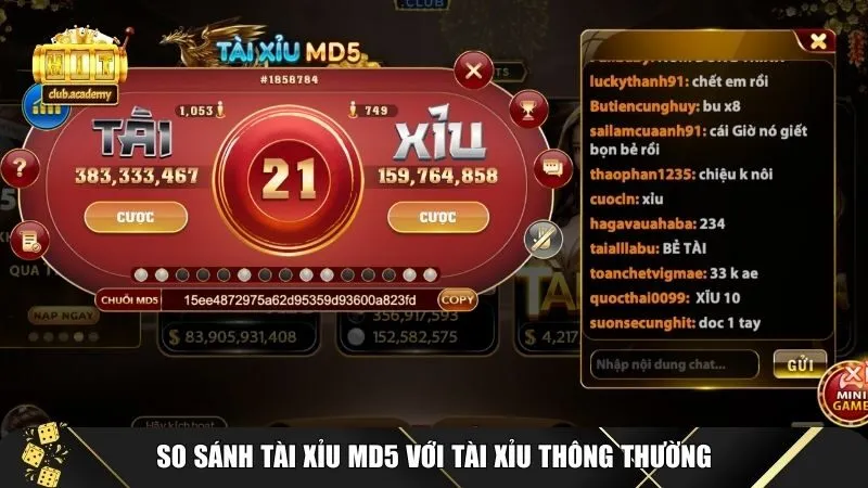 su khac biet cua game tai xiu md5 hitclub Mẹo chơi tài xỉu MD5 tại HITCLUB - Sự khác biệt của game Tài Xỉu MD5 HITCLUB
